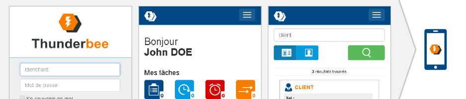 Version mobile CRM