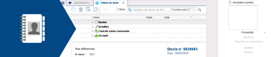 Aperçu module CRM