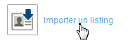 Importer un listing