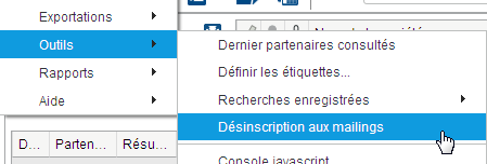 désincription liste de diffusion